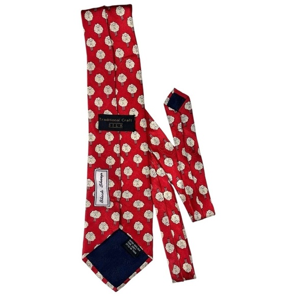 Vintage Traditional Craft Silk Black Sheep Tie - Picture 5 of 10